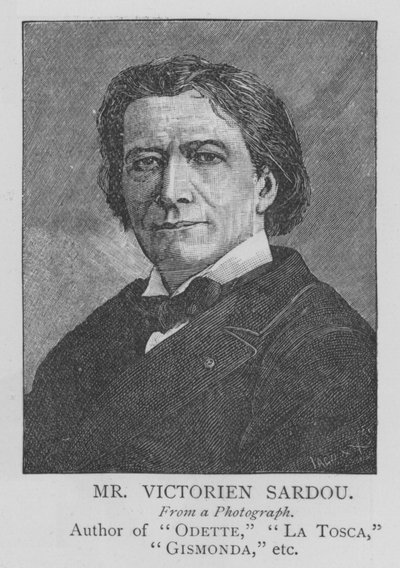 Pan Victorien Sardou (grawerunek) autorstwa English School