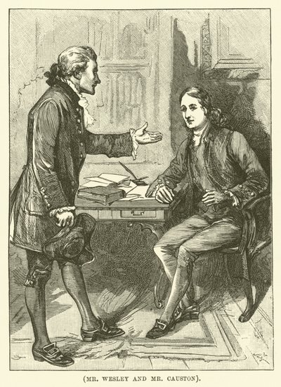 Pan Wesley i pan Causton (grawerunek) autorstwa English School