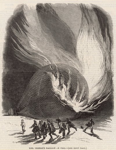 Balon pani Grahams w ogniu autorstwa English School