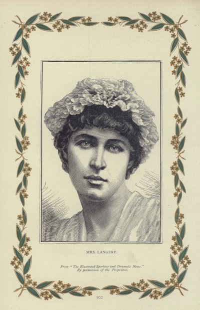 Pani Langtry (grawerunek) autorstwa English School