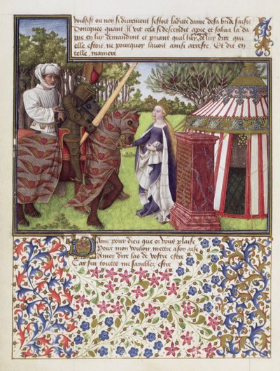 Ms. 2597 Serce i pożądanie z nadzieją w jego domu, wydanie faksymilowe Livre du Coeur dAmours Espris Rene dAnjou autorstwa English School
