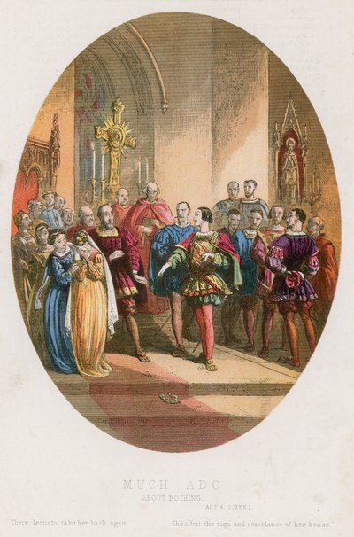 Wiele hałasu o nic, akt IV scena i autorstwa English School