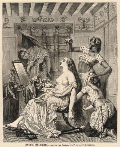 Mundus muliebris, według słynnego obrazu Boulanger autorstwa English School