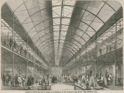 Muzeum Nauki i Sztuki w trakcie budowy, na osiedlu Kensington Gore autorstwa English School