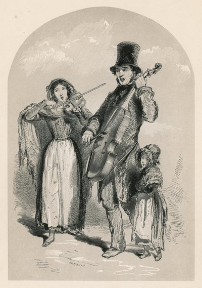 Muzyka na ulicy, 1849 autorstwa English School