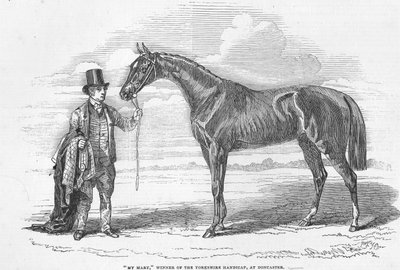 „My Mary”, zwycięzca Yorkshire Handicap w Doncaster, z „The Illustrated London News”, 4 października 1845 autorstwa English School