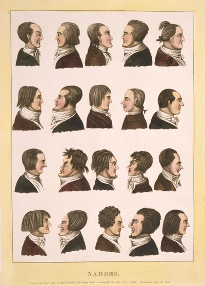 Nabobs, pub.1811 (kolorowy grawerunek) autorstwa English School