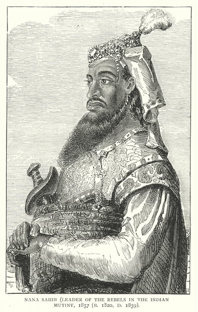 Nana Sahib (grawerunek) autorstwa English School