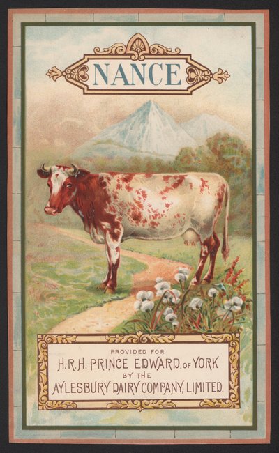 Nance, reklama Aylesbury Dairy Company autorstwa English School