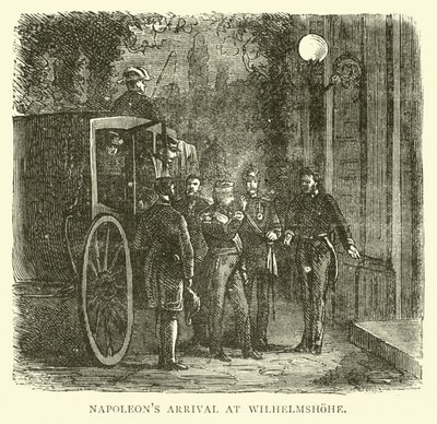 Przybycie Napoleona do Wilhelmshohe, wrzesień 1870 autorstwa English School