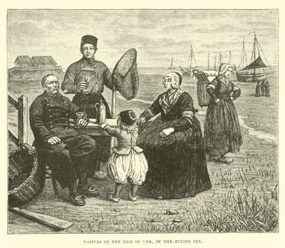 Mieszkańcy wyspy Urk w Zuider Zee autorstwa English School