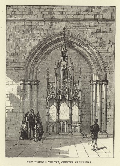 Nowy Tron Biskupów, Katedra w Chester autorstwa English School