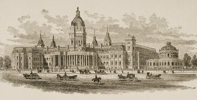 New City Hall, San Francisco, z „American Pictures”, wydanego przez The Religious Tract Society, 1876 r. autorstwa English School