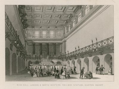 New Hall, Londyn i Dworzec North Western, Euston Square, Londyn autorstwa English School