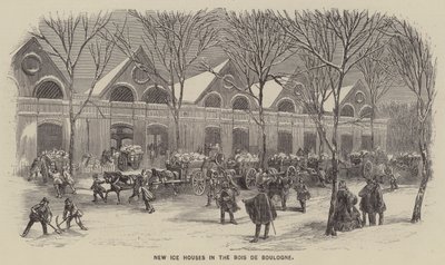 Nowe lodownie w Bois de Boulogne (rycina) autorstwa English School