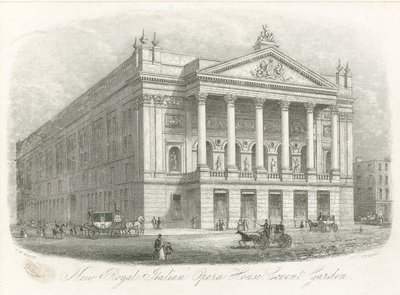 Nowa Royal Italian Opera House, Covent Garden, Londyn autorstwa English School