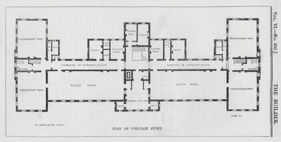 Nowy szpital ospy i szczepień, Highgate (grawerowanie) autorstwa English School