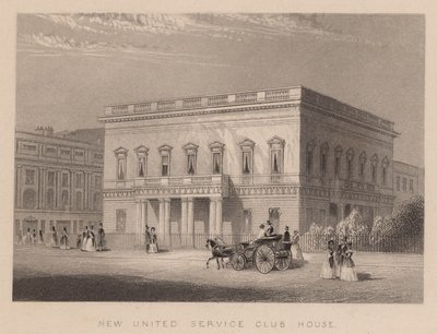 Nowy United Service Club House, Londyn autorstwa English School