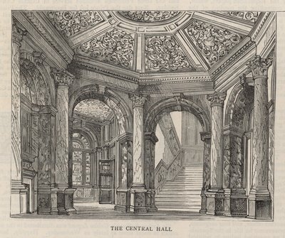 Nowy budynek Klubu Konstytucyjnego przy Northumberland Avenue: The Central Hall autorstwa English School
