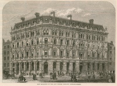 Nowe budynki City Offices Company, Lombard Street, Londyn autorstwa English School