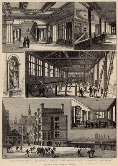 Nowe budynki City of London School autorstwa English School
