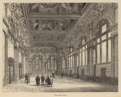 Nowe budynki City of London School: The Great Hall autorstwa English School