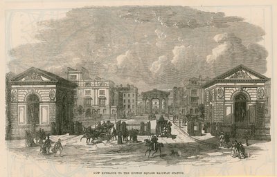 Nowe wejście na dworzec Euston Square autorstwa English School