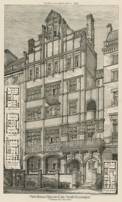 Nowy dom, Queens Gate, South Kensington, Londyn autorstwa English School
