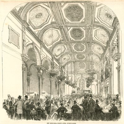 Nowa sala muzyczna, Evans Hotel, Covent Garden, Londyn autorstwa English School
