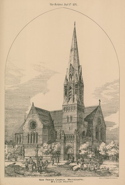 Nowy kościół parafialny, Whitechapel autorstwa English School