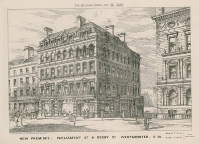 Nowa siedziba Parliament Street i Derby Street autorstwa English School