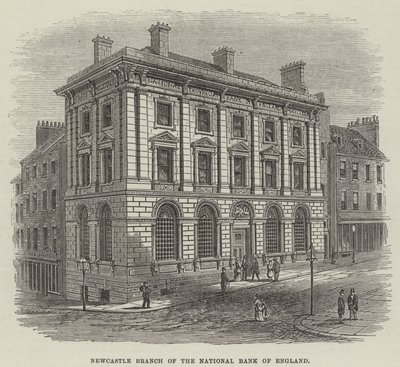 Newcastle Oddział Narodowego Banku Anglii (grafika) autorstwa English School