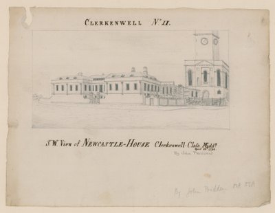 Newcastle House, Clerkenwell, Londyn autorstwa English School
