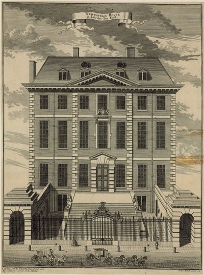 Newcastle House w Lincolns Inn Fields autorstwa English School