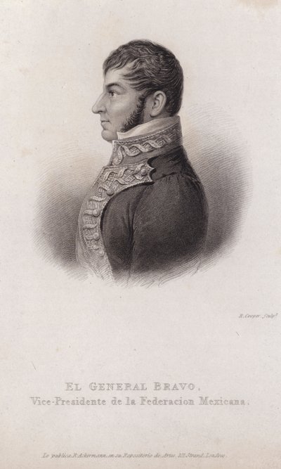 Nicolas Bravo, meksykański żołnierz i polityk autorstwa English School