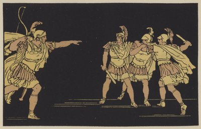 Nisus i Euryalus (kolorowe obrazy) autorstwa English School