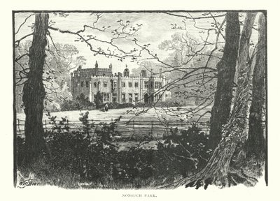 Nonsuch Park (grawerunek) autorstwa English School