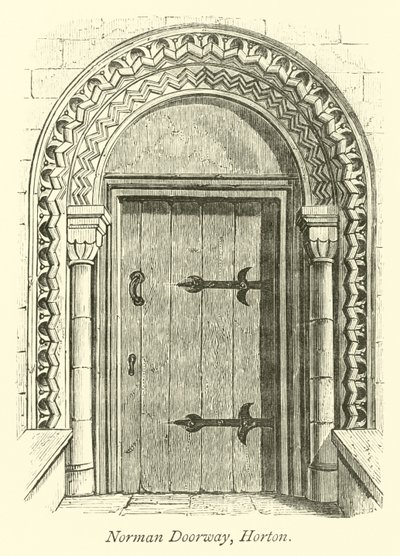Norman Doorway, Horton autorstwa English School