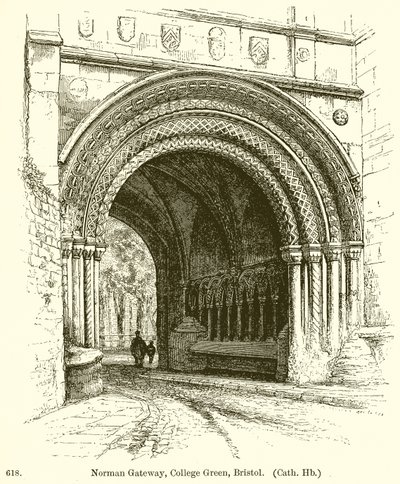 Norman Gateway, College Green, Bristol autorstwa English School