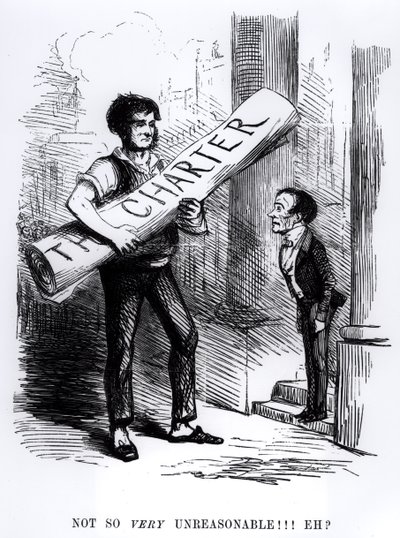 "Nie tak bardzo nierozsądne, Eh", rysunek z Punch Magazine, 1848 (rycina) (bw zdjęcie) autorstwa English School