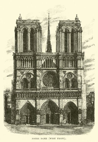 Notre Dame, front zachodni autorstwa English School