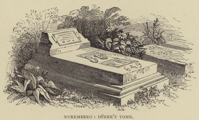 Norymberga, Grób Dürera (rycina) autorstwa English School