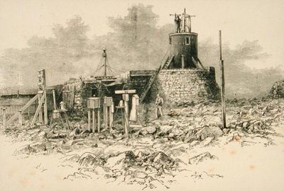Stacja Obserwatorium na szczycie Ben Nevis, ze „Scottish Pictures” wydanej przez Towarzystwo Religijne Traktu autorstwa English School