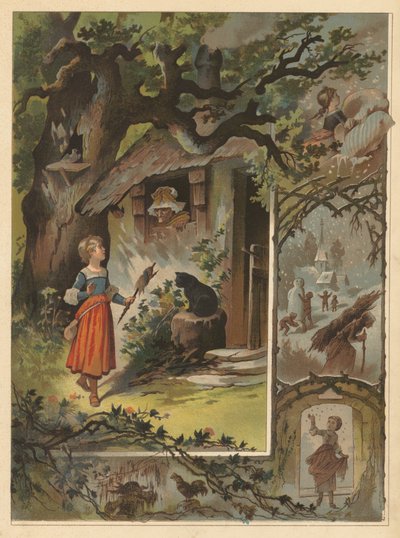 Stara Matka Gęś (chromolitho) autorstwa English School