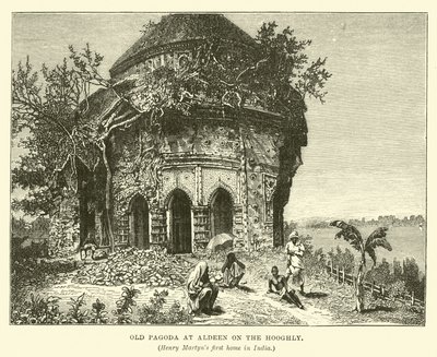 Stara Pagoda w Aldeen na Hooghly autorstwa English School