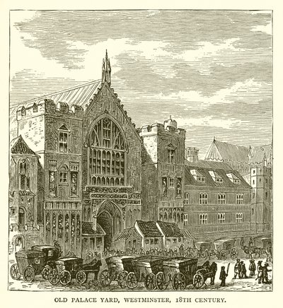 Old Palace Yard, Westminster, XVIII wiek autorstwa English School