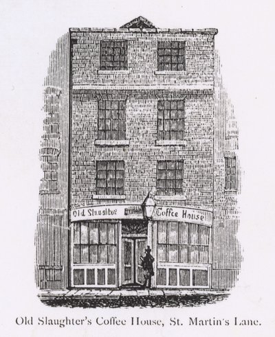 Old Slaughters Coffee House, St Martins Lane autorstwa English School