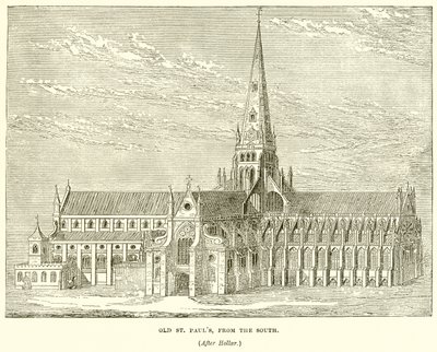 Stare St. Pauls, z południa autorstwa English School