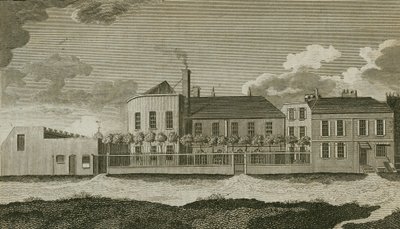Stary dom z białymi kanałami, Pentonville, Londyn autorstwa English School