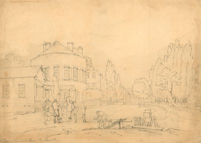 Old White Conduit House, Pentonville, Londyn; naszkicować autorstwa English School